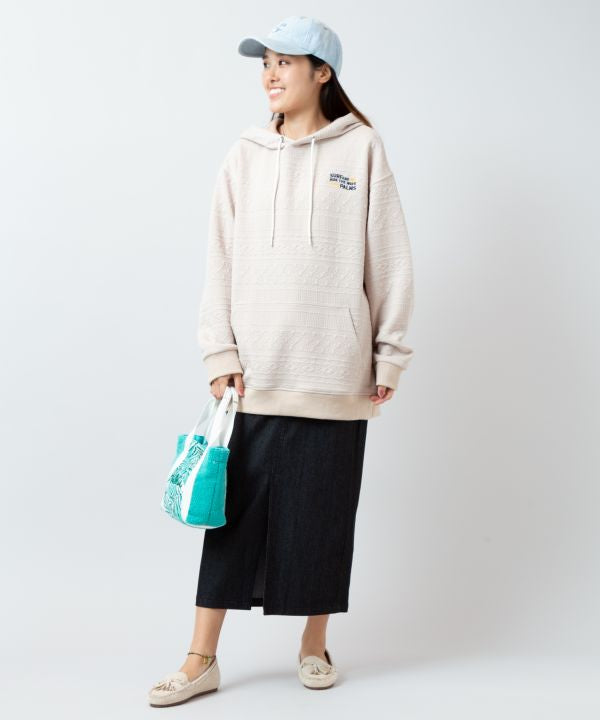 SURF＆Palms Relaxed Jacquard Hoodie for Men