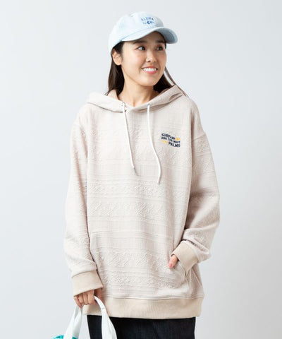 SURF＆Palms Relaxed Jacquard Hoodie for Men