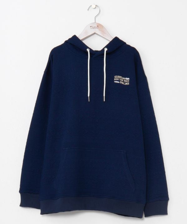 SURF＆Palms Relaxed Jacquard Hoodie for Men