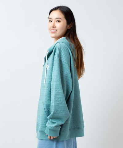 SURF＆Palms Soft Jacquard Zip Up Hoodie for Men