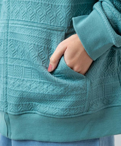 SURF＆Palms Soft Jacquard Zip Up Hoodie for Men