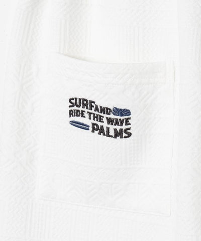 SURF＆Palms Textured Jacquard Relaxed Shorts for Men