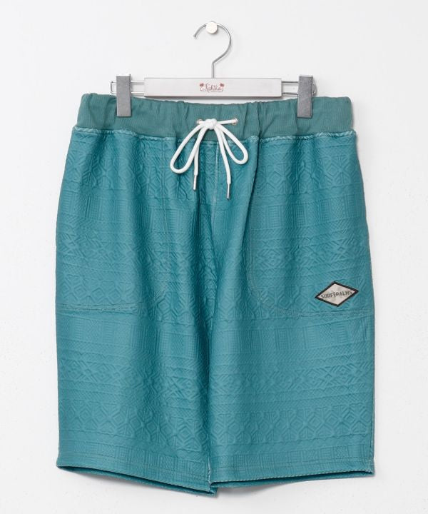 SURF＆Palms Textured Jacquard Relaxed Shorts for Men