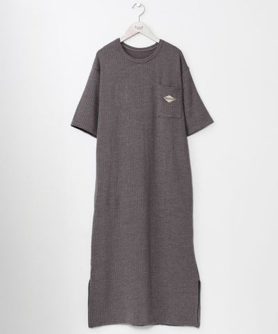 SURF＆Palms Waffle T-shirt Dress