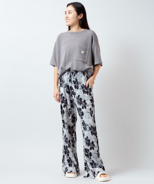 SURF＆Palms Men's Waffle T-shirt Tops by Kahiko - Ametsuchi