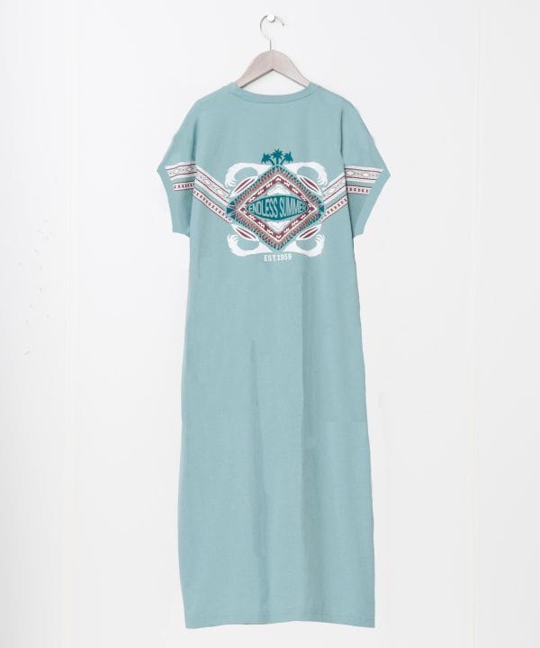 Vintage Print Quick Dry Dress Dresses by Kahiko - Ametsuchi