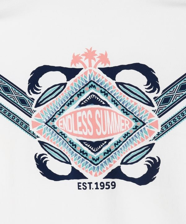 Vintage Print Quick Dry T-Shirt Tops by Kahiko - Ametsuchi