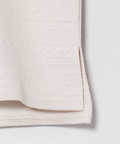 SURF＆Palms Puff Jacquard Sleeveless Top Tops by Kahiko - Ametsuchi