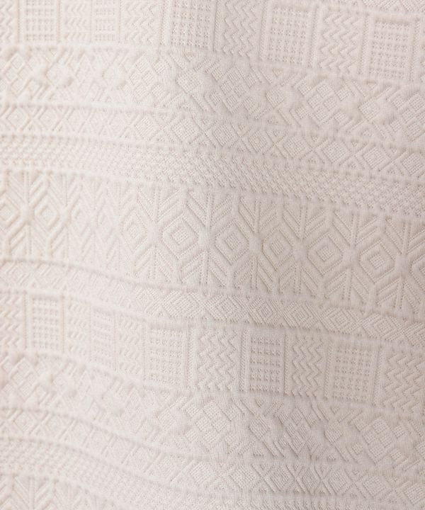 SURF＆Palms Puff Jacquard Sleeveless Top Tops by Kahiko - Ametsuchi