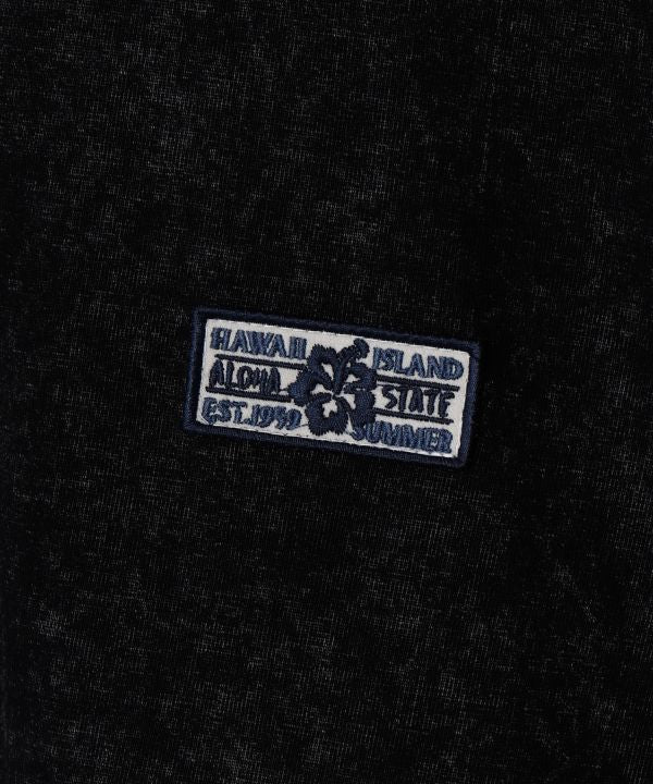 Men’s Hibiscus Embroidery Long Sleeve Tops by Kahiko - Ametsuchi