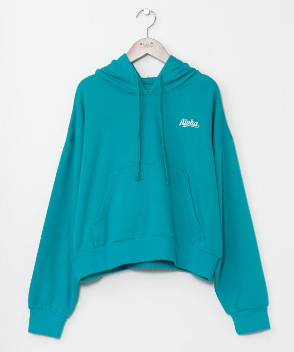 Chenille Cropped Hoodie