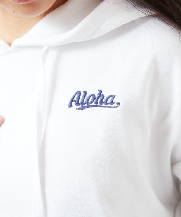 Chenille Cropped Hoodie