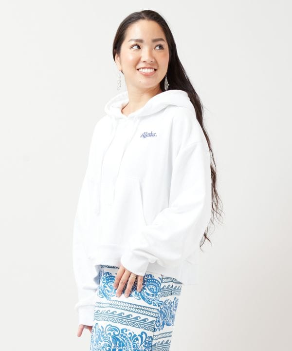 Chenille Cropped Hoodie