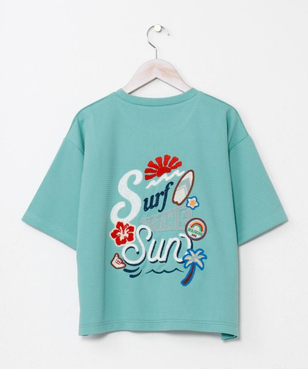 Chenille T-Shirt Tops by Kahiko - Ametsuchi