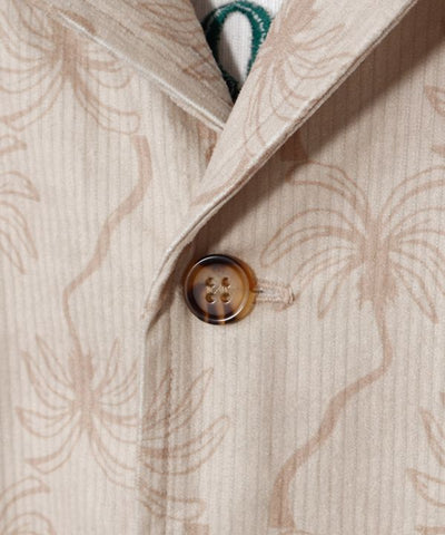 SURF＆Palms Embroidered Corduroy Ethnic Shirt Tops by Kahiko - Ametsuchi