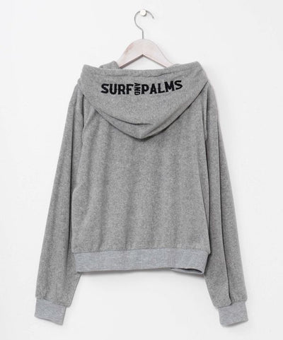 SURF＆Palms Soft Pile Zip Up Hoodie