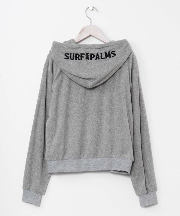 SURF＆Palms Soft Pile Zip Up Hoodie