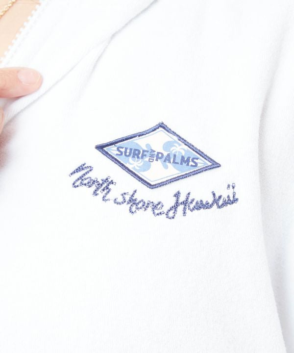 SURF＆Palms Soft Pile Zip Up Hoodie
