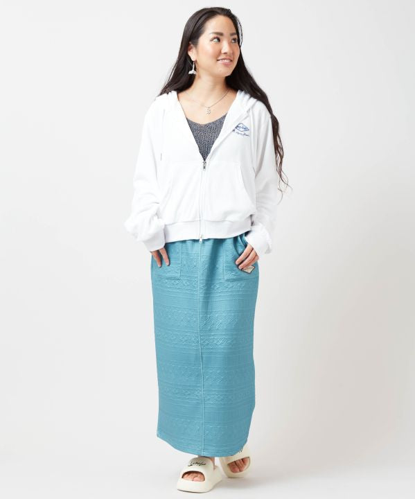 SURF＆Palms Soft Pile Zip Up Hoodie