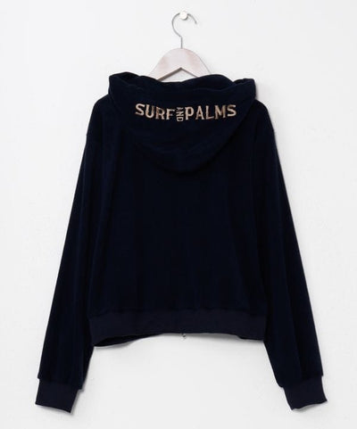 SURF＆Palms Soft Pile Zip Up Hoodie