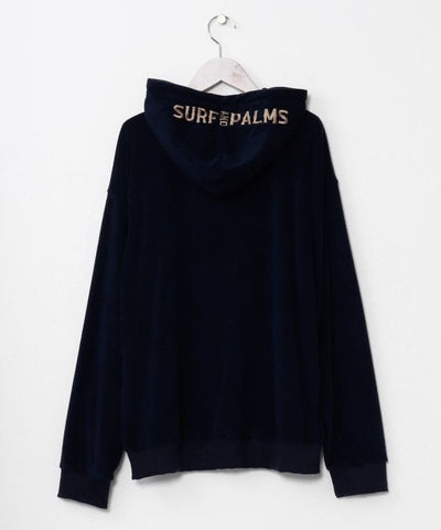 SURF＆Palms Soft Pile Zip Up Hoodie for Men