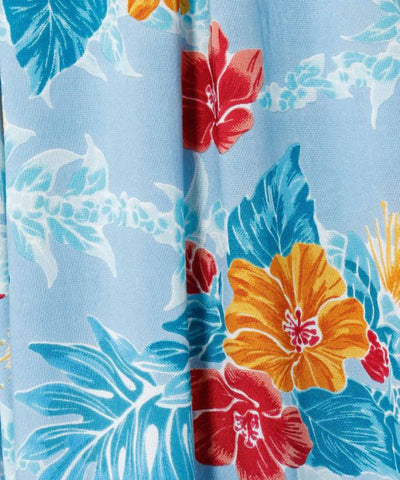 Botanical Print Flare Pants by Kahiko - Ametsuchi
