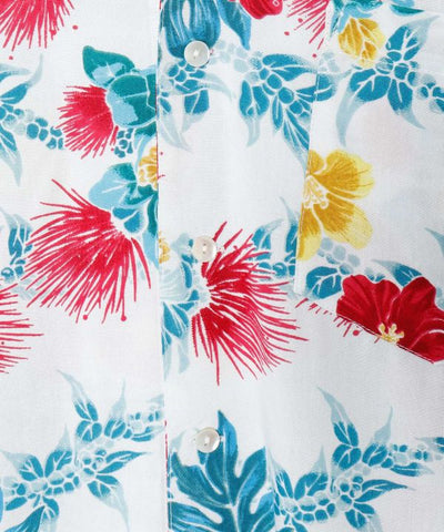 Botanical Print Men Aloha Shirt