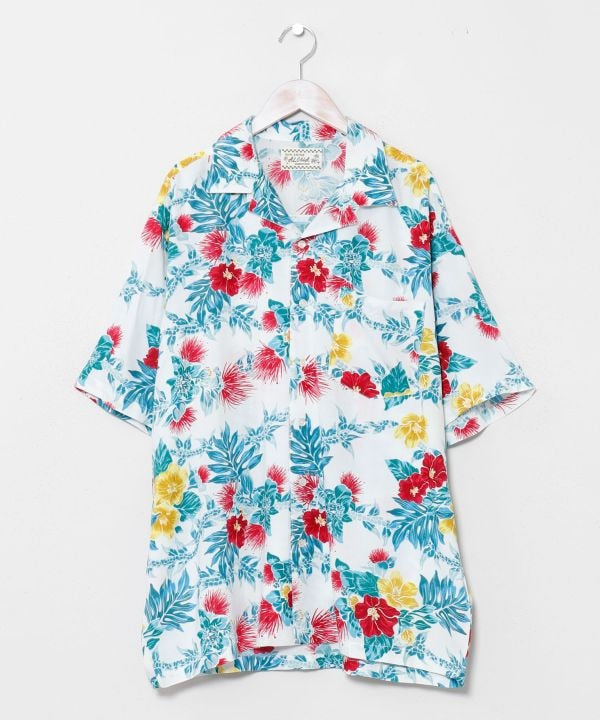 Botanical Print Men Aloha Shirt by Kahiko - Ametsuchi