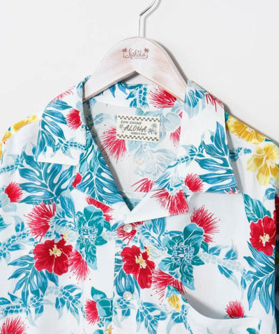 Botanical Print Men Aloha Shirt