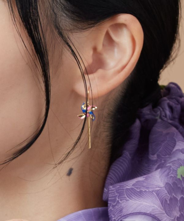 KAZAGURUMA Earrings Earrings by Kaya - Ametsuchi