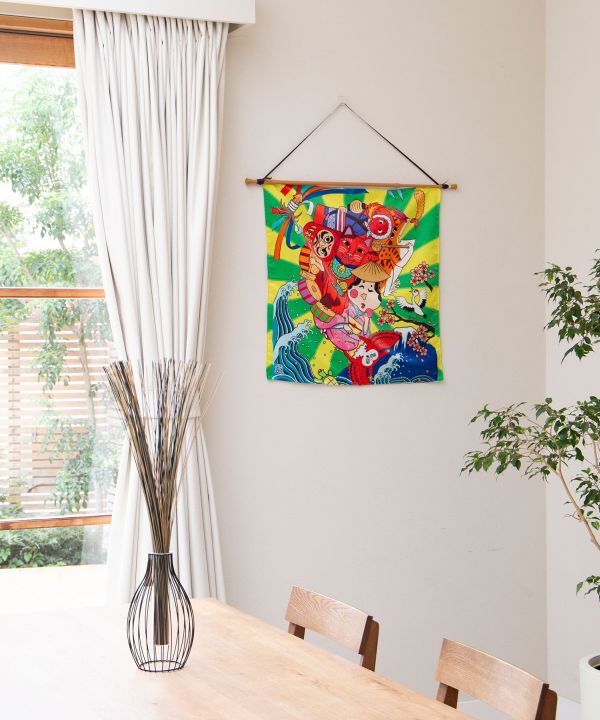 Kaya x Suzuki Hyottoko Water Repellent Furoshiki by Kaya - Ametsuchi