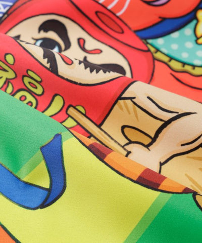 Kaya x Suzuki Hyottoko Water Repellent Furoshiki by Kaya - Ametsuchi