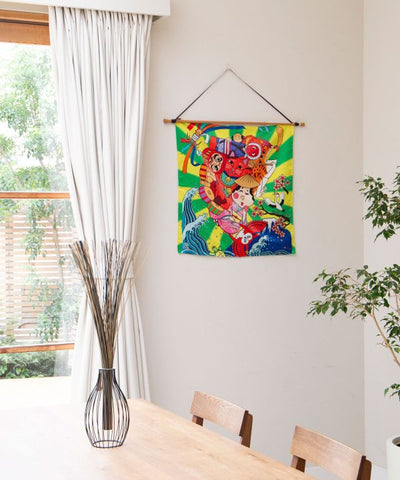 Kaya x Suzuki Hyottoko Water Repellent Furoshiki by Kaya - Ametsuchi