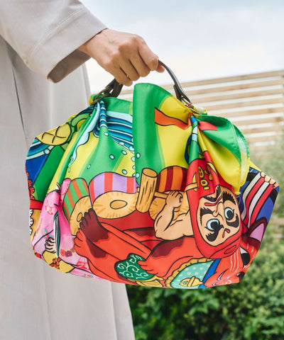 Kaya x Suzuki Hyottoko Water Repellent Furoshiki by Kaya - Ametsuchi