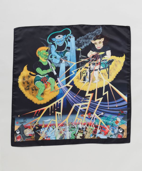 Kaya x Suzuki Hyottoko Water Repellent Furoshiki by Kaya - Ametsuchi