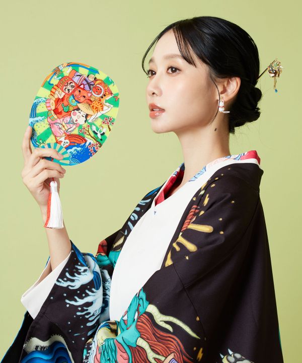 Kaya x Suzuki Hyottoko Acrylic Uchiwa by Kaya - Ametsuchi