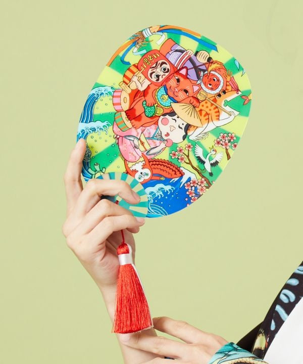 Kaya x Suzuki Hyottoko Acrylic Uchiwa by Kaya - Ametsuchi