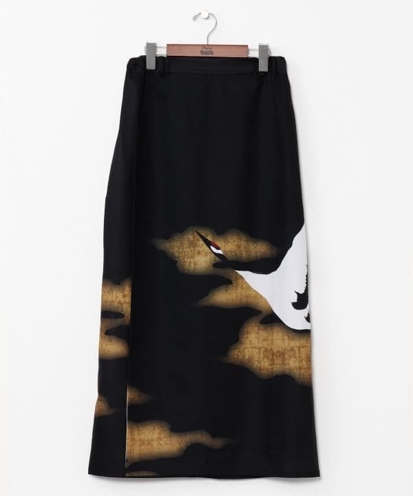 KAKUJU Skirt with Obi Belt Skirts by Kaya - Ametsuchi