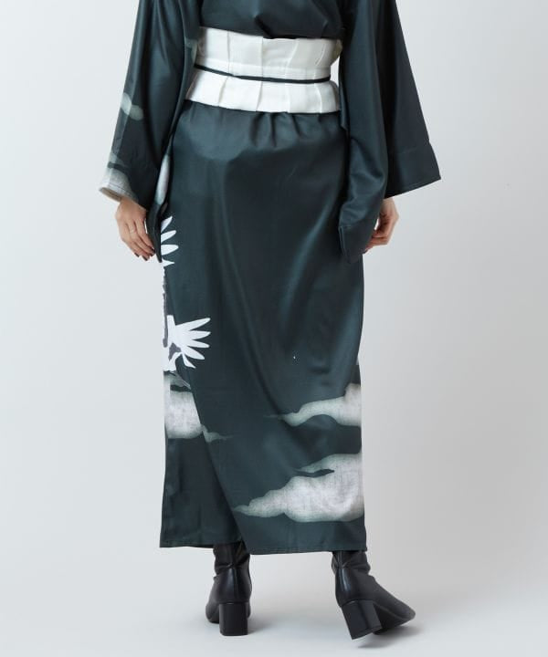 KAKUJU Skirt with Obi Belt Skirts by Kaya - Ametsuchi