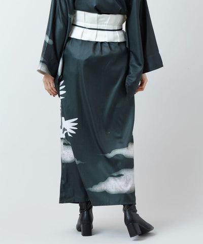 KAKUJU Skirt with Obi Belt Skirts by Kaya - Ametsuchi