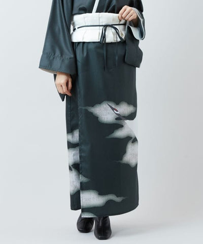 KAKUJU Skirt with Obi Belt Skirts by Kaya - Ametsuchi