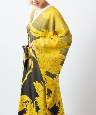 HANAZUMI - Kimino Like Dress Dresses by Kaya - Ametsuchi