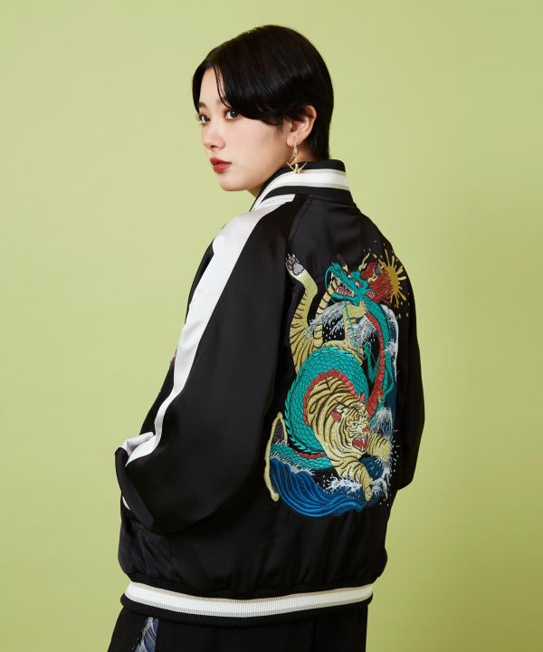 Kaya x Suzuki Hyottoko Reversible Jacket - M Cardigans & Outerwear by Kaya - Ametsuchi