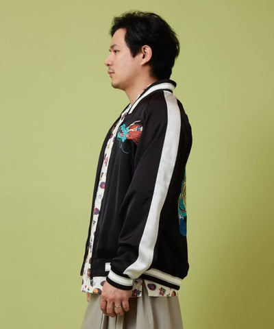 Kaya x Suzuki Hyottoko Reversible Jacket - L Cardigans & Outerwear by Kaya - Ametsuchi