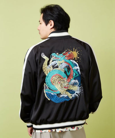 Kaya x Suzuki Hyottoko Reversible Jacket - L Cardigans & Outerwear by Kaya - Ametsuchi