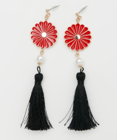 KIKUHANA - Tassel Earrings Earrings by Kaya - Ametsuchi