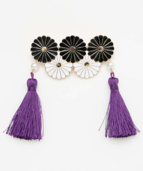 KIKUHANA - Modern Traditional Hair Barrette Hair Accessories by Kaya - Ametsuchi