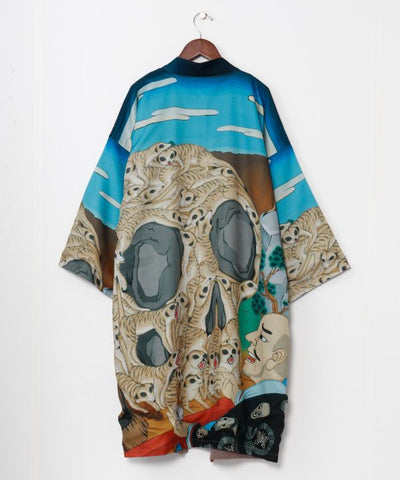 Kaya x Suzuki Hyottoko Reversible Haori Cardigans & Outerwear by Kaya - Ametsuchi