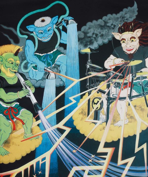 Kaya x Suzuki Hyottoko Reversible Haori Cardigans & Outerwear by Kaya - Ametsuchi