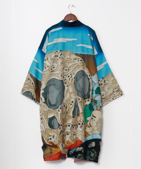 Kaya x Suzuki Hyottoko Reversible Haori Cardigans & Outerwear by Kaya - Ametsuchi